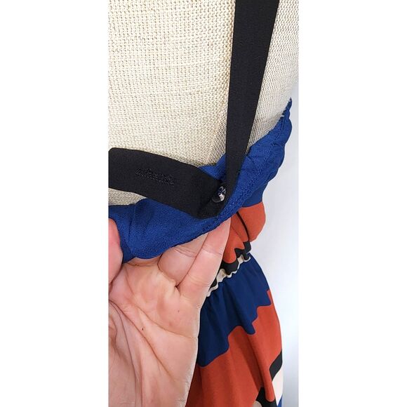 Allison Joy Evereve Retro Striped Midi Dress Size S - Picture 4 of 9